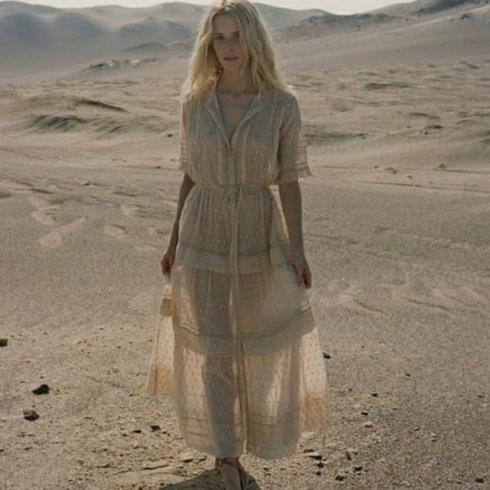 DOEN Primrose Dress in Frappe, size: L